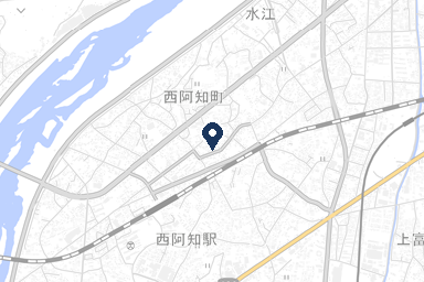 ファミリエ西阿知の周辺地図