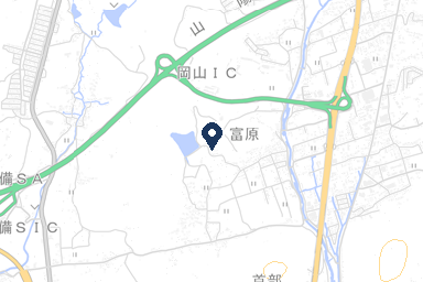エヴァホール津高の周辺地図