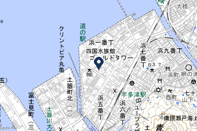 シティホール宇多津の周辺地図