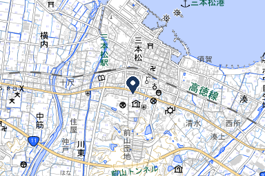 シティホール三本松の周辺地図