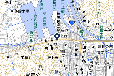 舞鶴ホテルの周辺地図