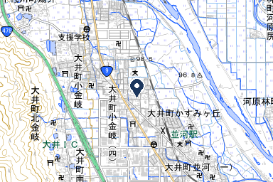 大井シティホールの周辺地図