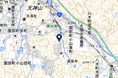 園部シティホールの周辺地図