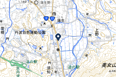 京丹波シティホールの周辺地図