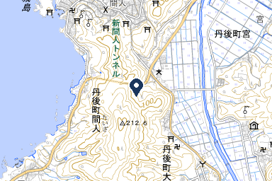 間人ホールの周辺地図