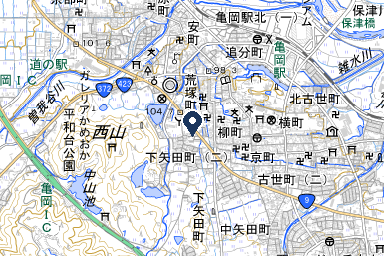 いちたに 家族葬 亀岡ホールの周辺地図