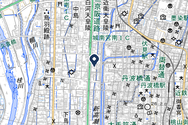 伏見ブライトホールの周辺地図