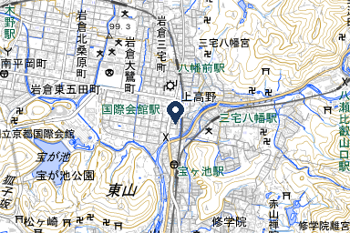 上高野シティホールの周辺地図
