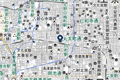 西ノ京シティホールの周辺地図