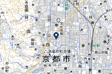 桂シティホールの周辺地図