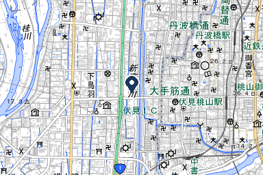 伏見シティホールの周辺地図
