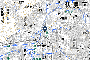 六地蔵ホールの周辺地図