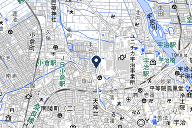 宇治中央シティホールの周辺地図