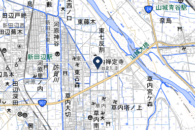 家族葬のいまそう京田辺会館の周辺地図