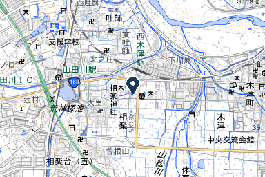 イマージュホール木津川の周辺地図