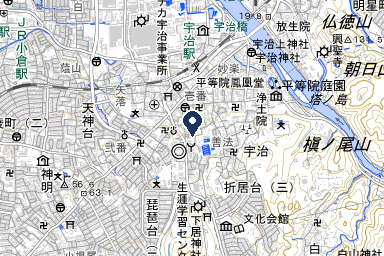宇治典礼会館の周辺地図