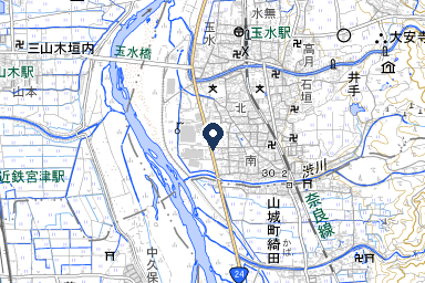 メモリアルホール山城会館の周辺地図