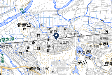 天寿庵の周辺地図
