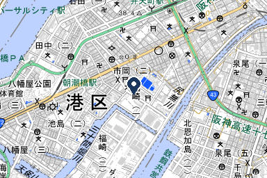 港ファミリーホール（港大阪祭典）の周辺地図