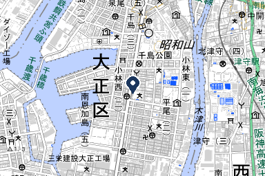 大正ファミリーホールの周辺地図