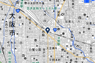 平野ファミリーホールの周辺地図