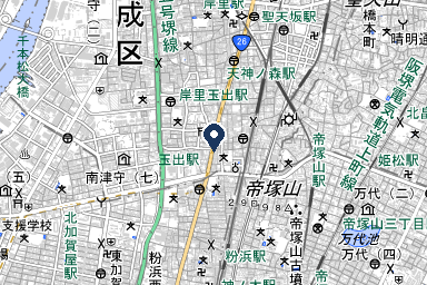 玉出ファミリーホールの周辺地図