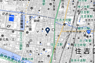 住之江ファミリーホールの周辺地図