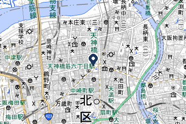 大阪法宴会館の周辺地図