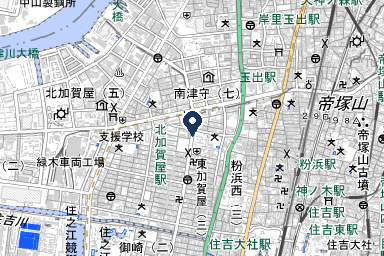 家族葬専用式場はないろ中加賀屋店の周辺地図
