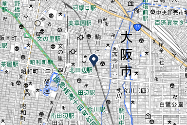 家族葬専用式場はないろ北田辺店の周辺地図