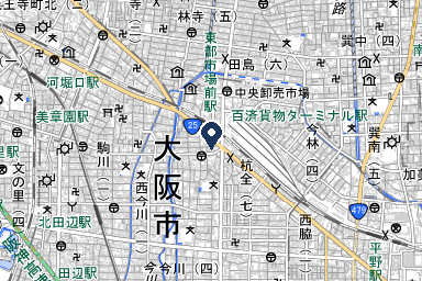 むらかみホール東部市場前の周辺地図