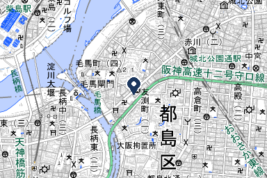 コスモール毛馬の周辺地図