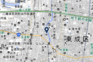 水熊ホールの周辺地図