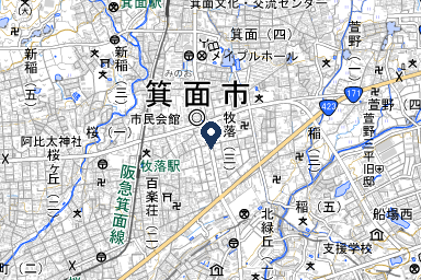 公益社会館 箕面の周辺地図