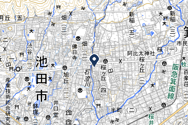 ファミエール箕面家族葬ホールの周辺地図