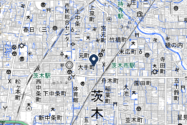 ファミエール茨木家族葬ホールの周辺地図