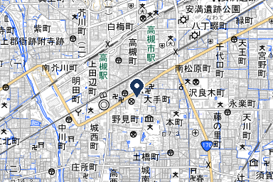 ファミエール高槻家族葬ホールの周辺地図