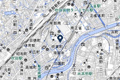吹田 斎場ホールの周辺地図