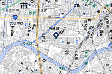 斎場ホールフラワーロードの周辺地図