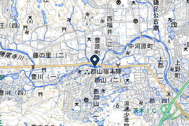 茨木北摂斎場ホールの周辺地図