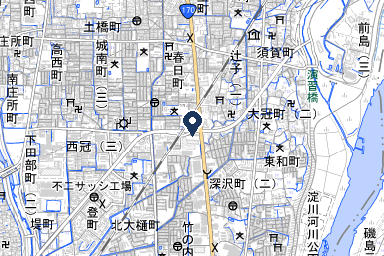 クリアメモ南館の周辺地図