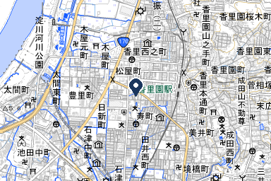 公益社 香里園会館の周辺地図