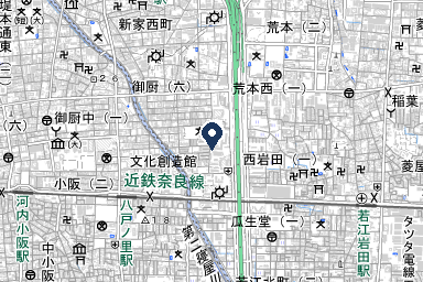 シティホール八戸ノ里の周辺地図
