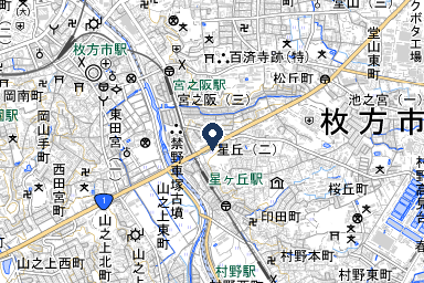 ティア枚方の周辺地図