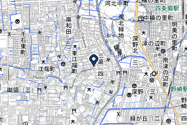 葬儀会館ティア門真大東の周辺地図