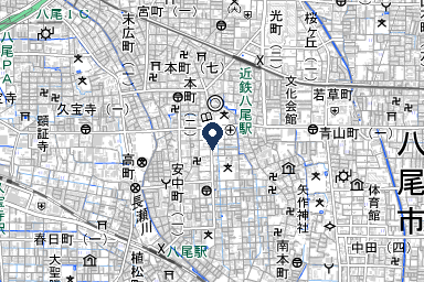葬儀会館 八光殿八尾中央の周辺地図