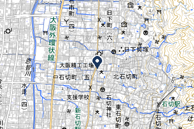 泉屋 東大阪石切家族葬ホールの周辺地図
