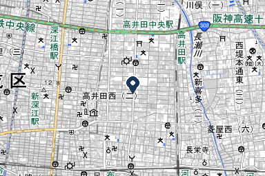 泉屋 高井田メモリアルホールの周辺地図