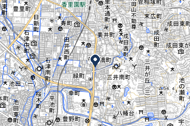 家族葬の泉屋 寝屋川香里園ホール（メモリアルホール香里園）の周辺地図