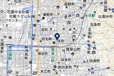 瓢箪山葬儀式場マイホールの周辺地図